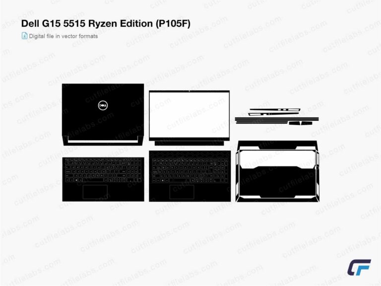 Dell G15 5515 Ryzen Edition (P105F) Cut File Template