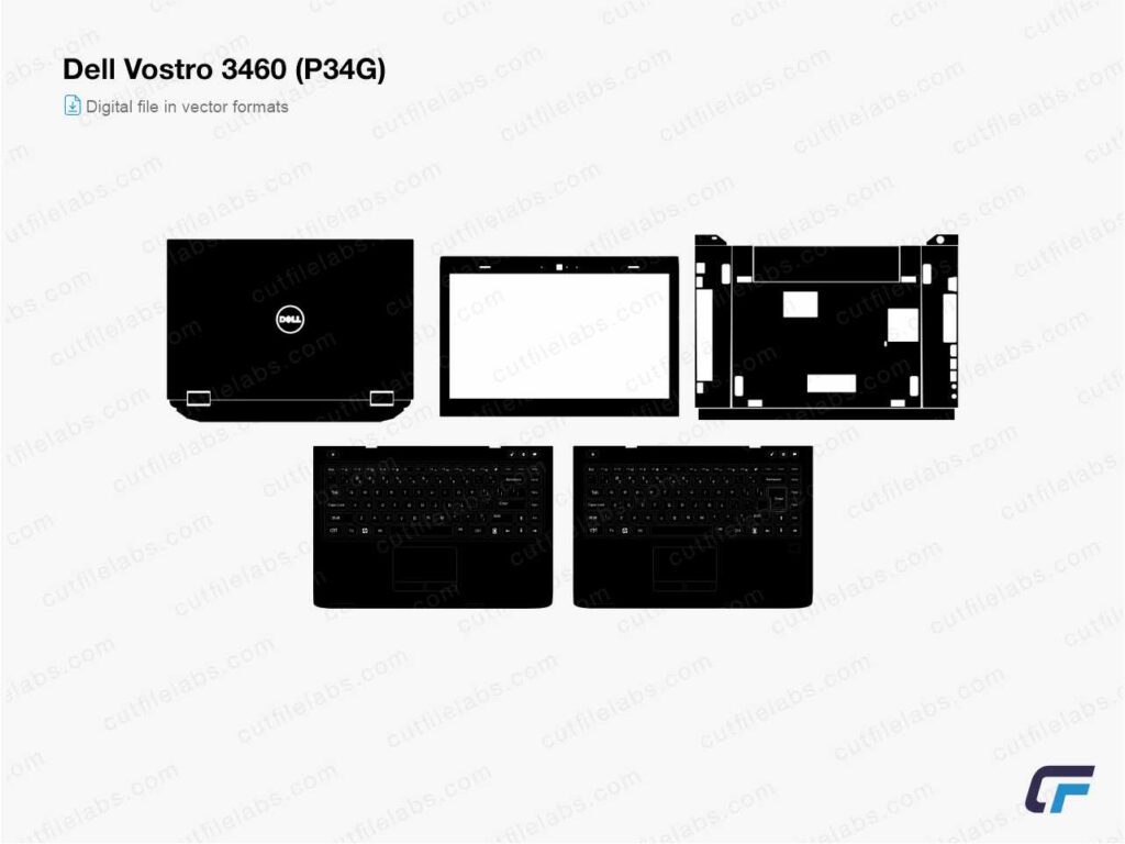 Dell Vostro 3460 (P34G) (2012) Cut File Template