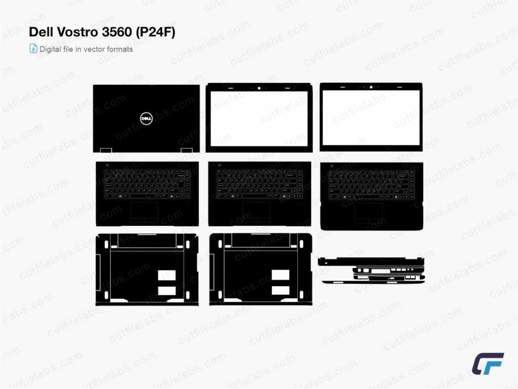 Dell Vostro 3560 (P24F) (2010) Cut File Template