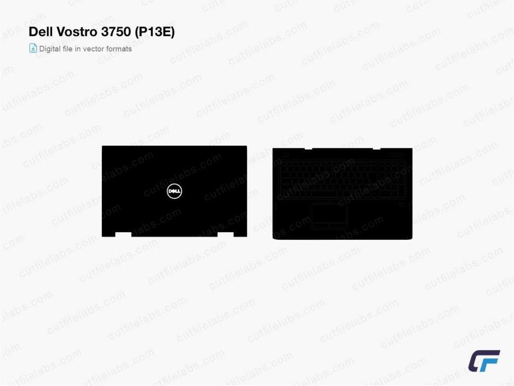 Dell Vostro 3750 (P13E) (2011) Cut File Template
