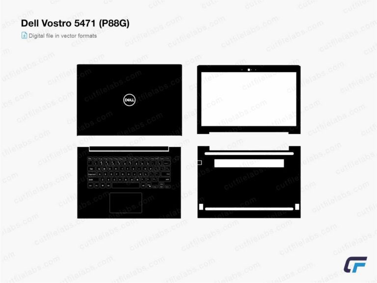 Dell Vostro 5471 (P88G) (2018) Cut File Template