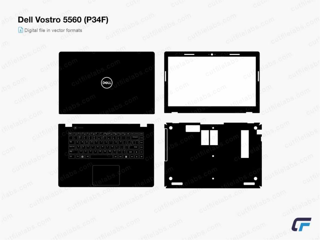 Dell Vostro 5560 (P34F) Skin Cut File Template