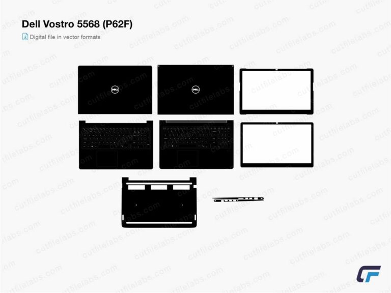 Dell Vostro 5568 (P62F) (2017) Cut File Template