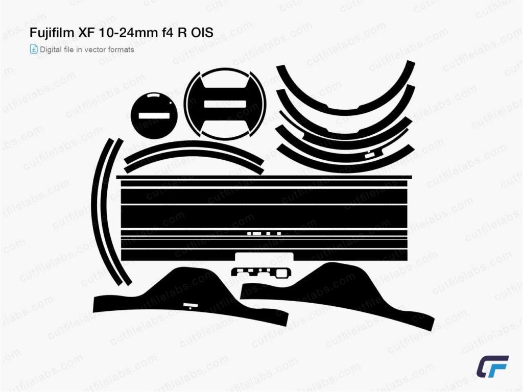 Fujifilm XF 10-24mm f4 R OIS (2013) Cut File Template
