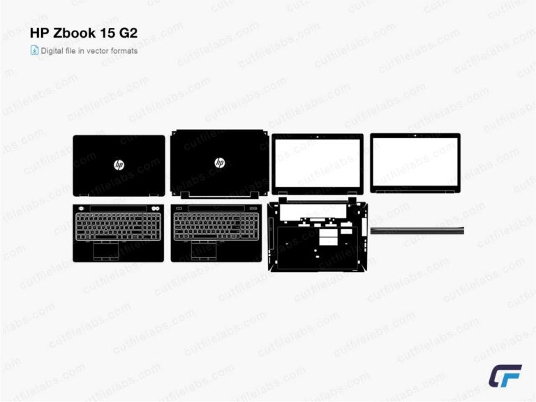 HP Zbook 15 G2 (2014) Cut File Template