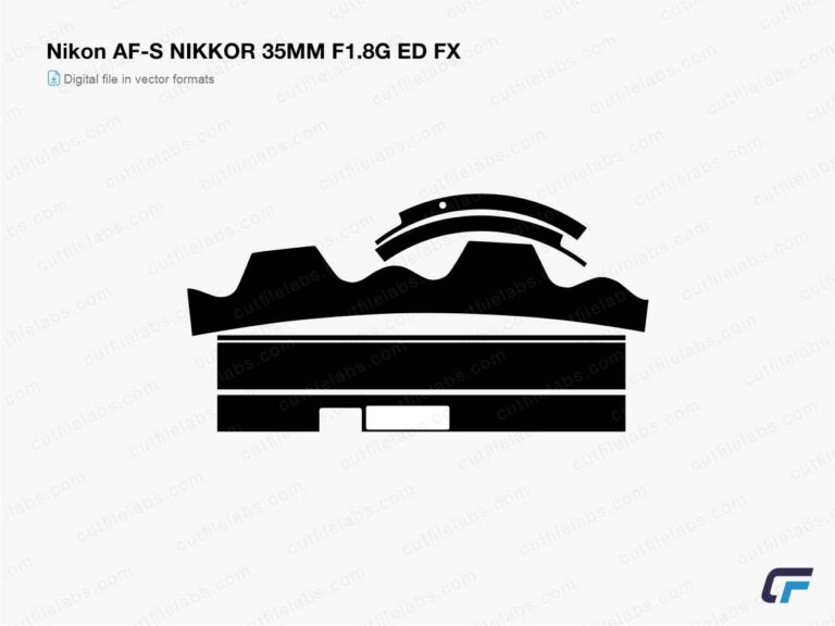 Nikon AF-S NIKKOR 35MM F1.8G ED FX (2016) Cut File Template