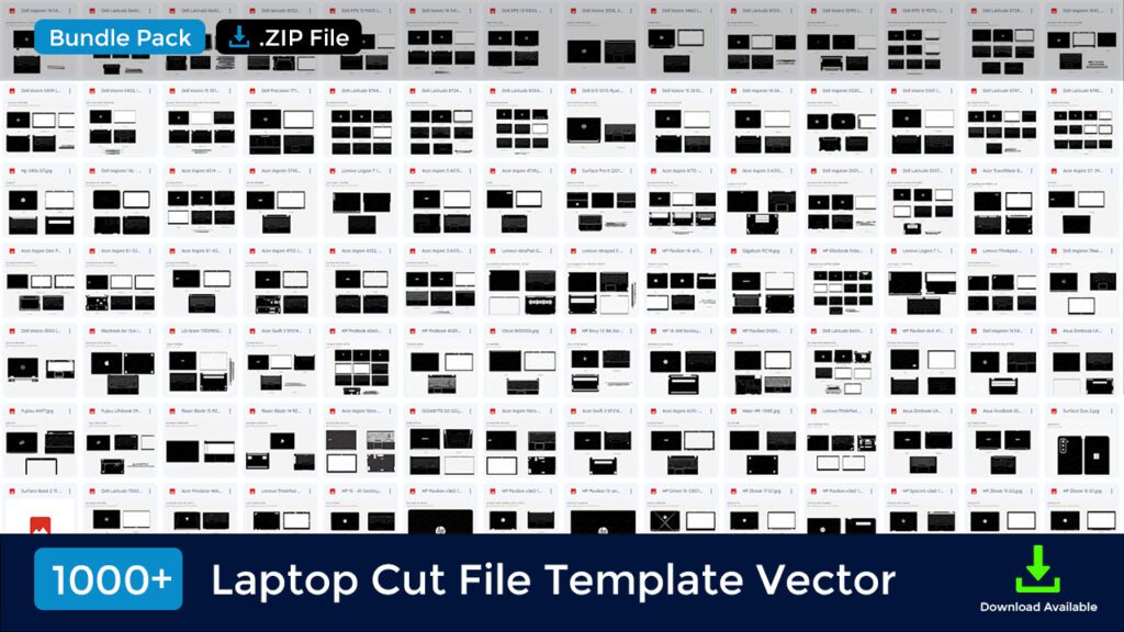 [1000+ items] Laptop Cut File Template Bundle Pack