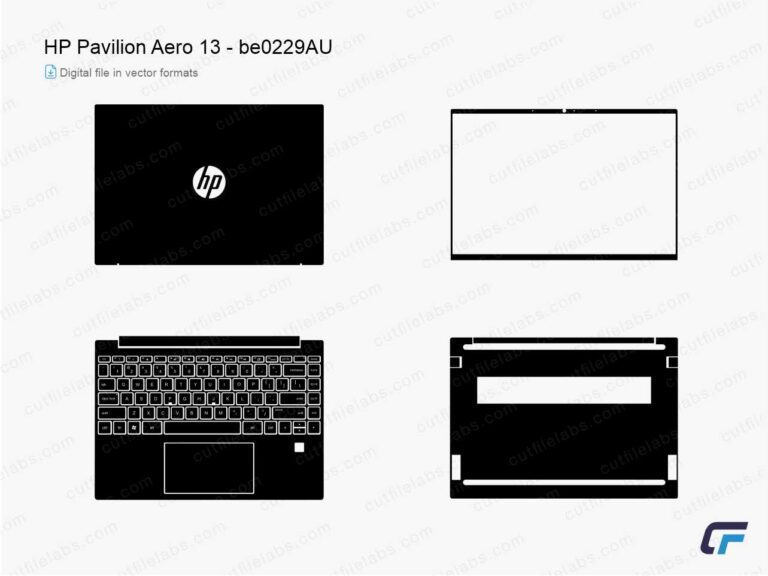 HP Pavilion Aero 13-be0229AU (2021) Cut File Template