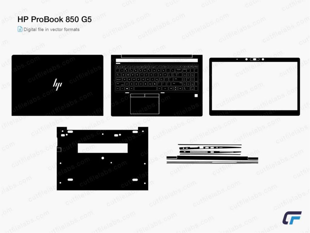HP ProBook 850 G5 Cut File Template