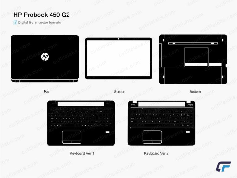 HP ProBook 450 G2 (2015) Cut File Template