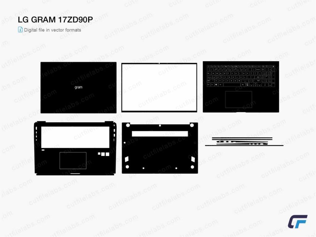 LG Gram 17ZD90P Cut File Template