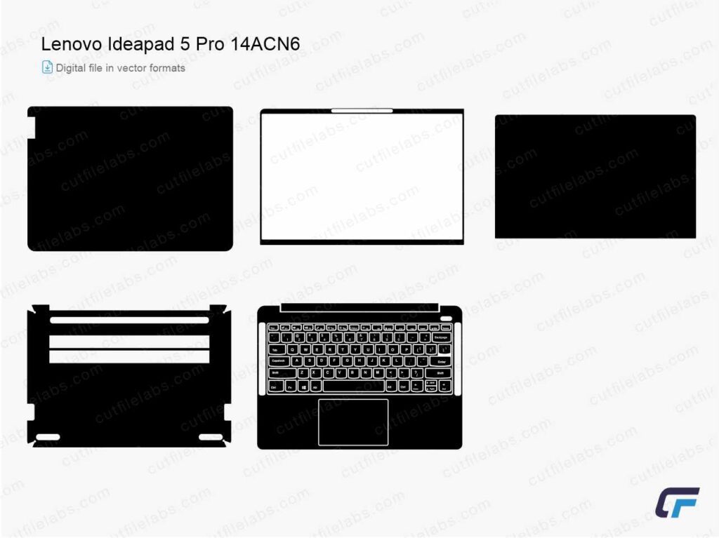 Lenovo IdeaPad 5 Pro 14ACN6 (2022) Cut File Template