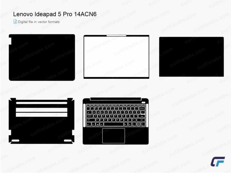 Lenovo IdeaPad 5 Pro 14ACN6 Cut File Template