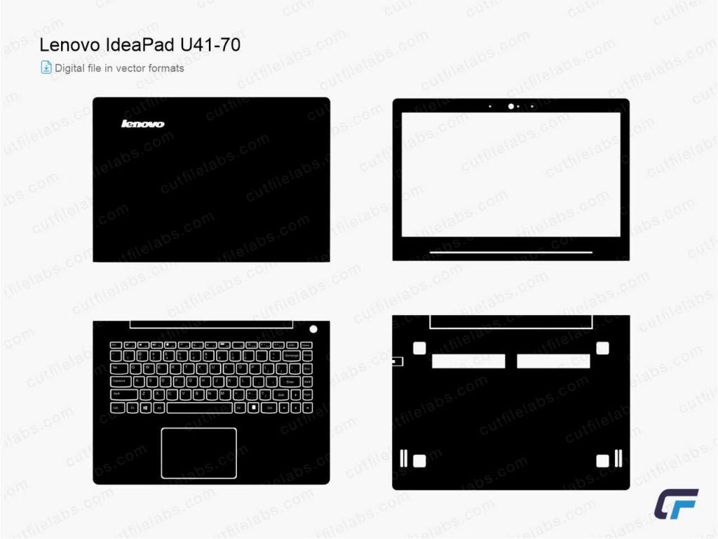 Lenovo IdeaPad U41-70 (2015) Cut File Template