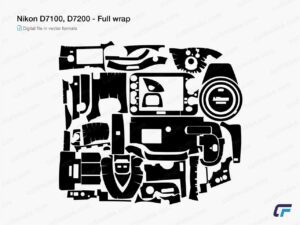 Nikon D7100, D7200 (2013, 2015) Cut File Template | CutFileLabs