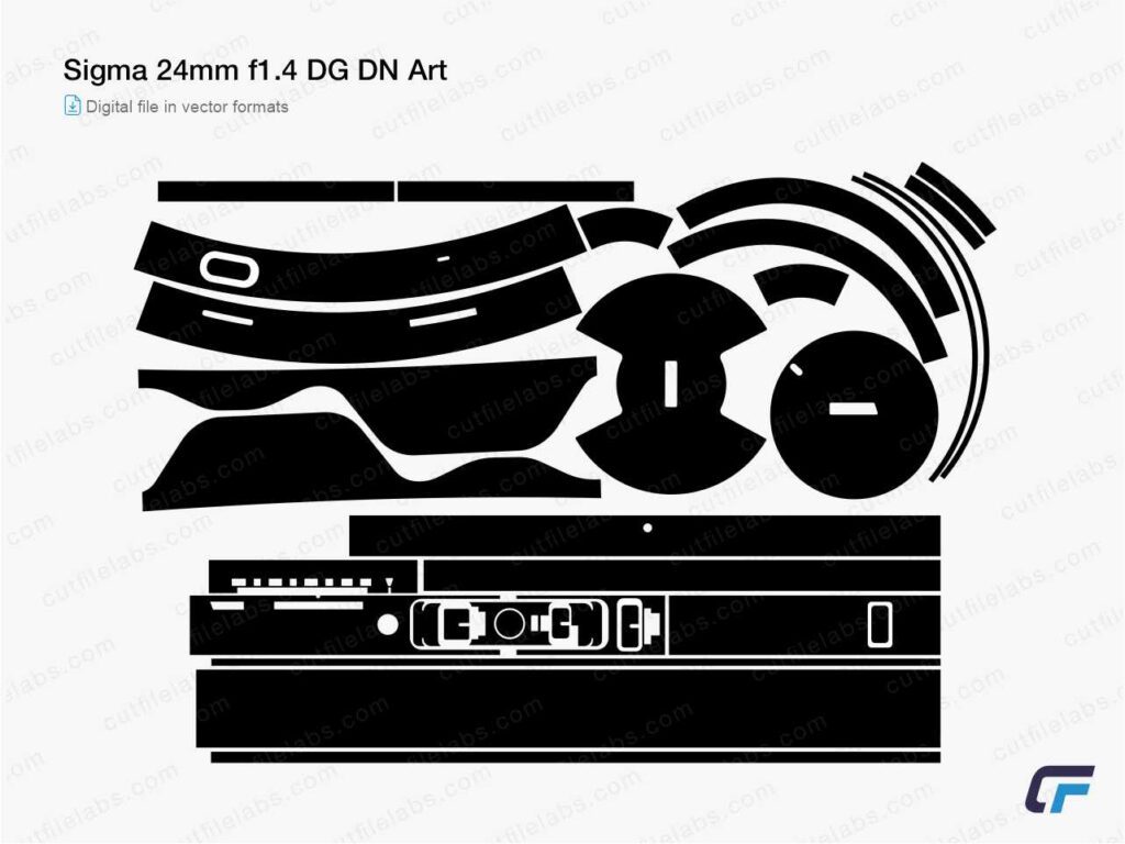 Sigma 24mm f1.4 DG DN Art Cut File Template