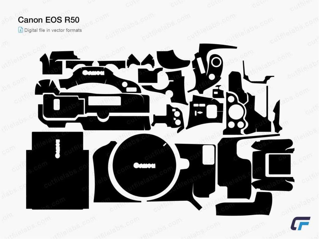 Canon EOS R50 Cut File Template