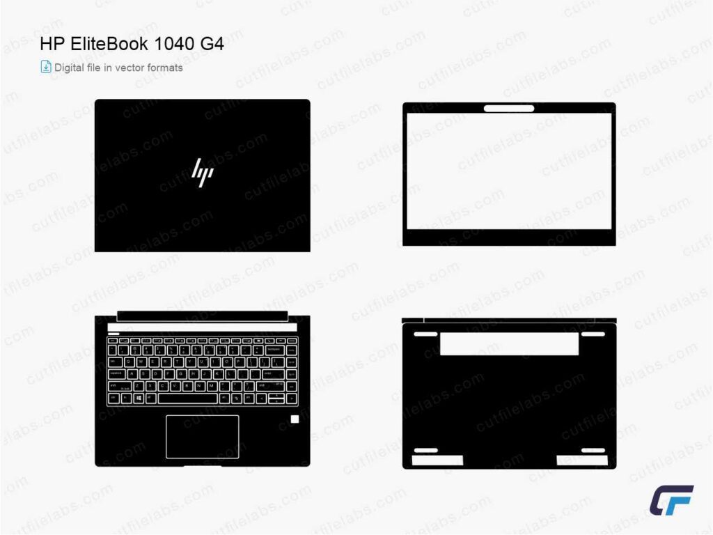HP EliteBook 1040 G4 (2017) Cut File Template