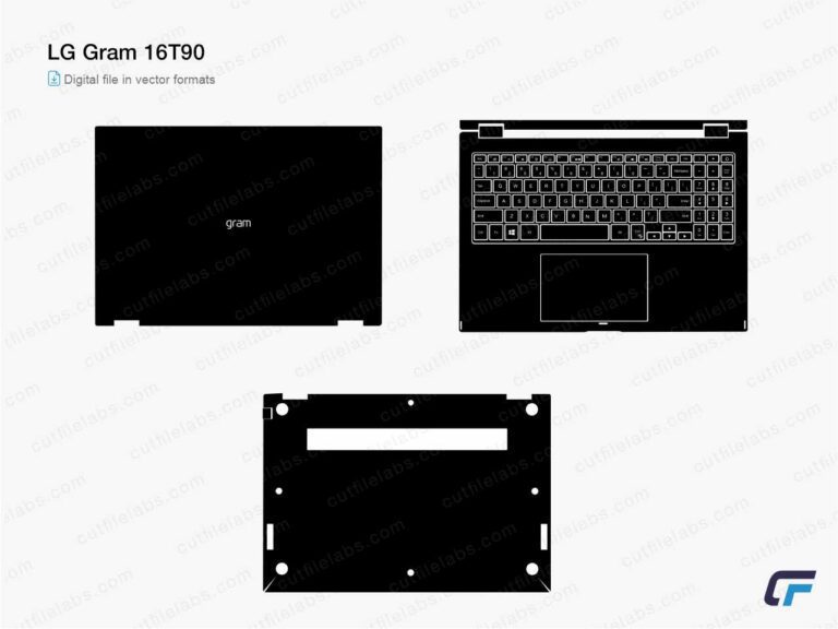 LG Gram 16T90 (2021) Cut File Template