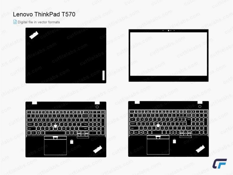 Lenovo ThinkPad T570 (2017) Cut File Template