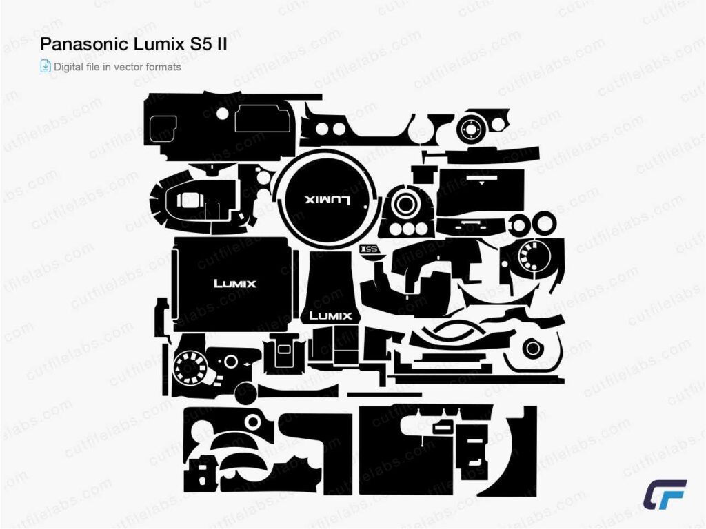 Panasonic Lumix S5 II; S5 IIX (2023) Cut File Template