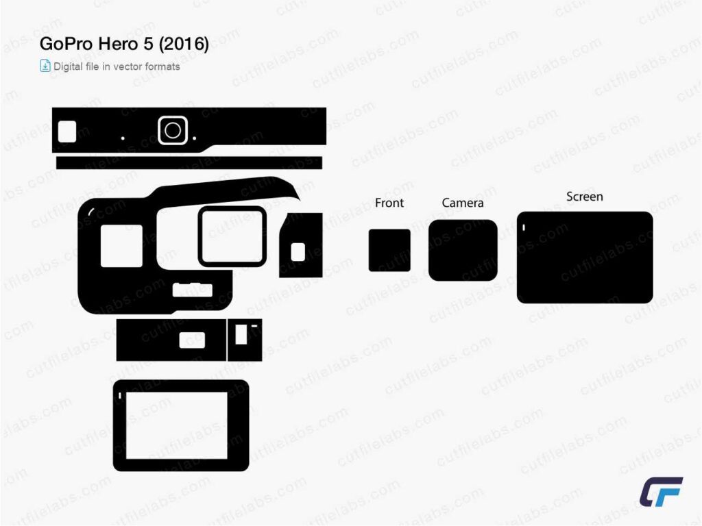 GoPro Hero 5 (2016) Cut File Template