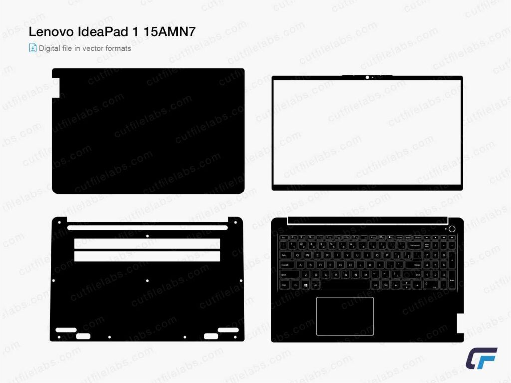 Lenovo IdeaPad 1 15AMN7 (2022) Cut File Template