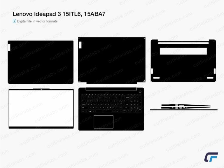 Lenovo IdeaPad 3 15ITL6, 15ABA7 (2021) Cut File Template