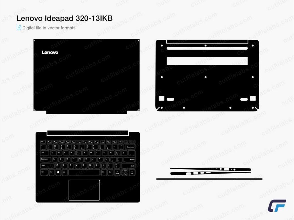 Lenovo Ideapad 320-13IKB Cut File Template