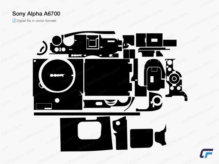 Sony Alpha A6700 Cut File Template