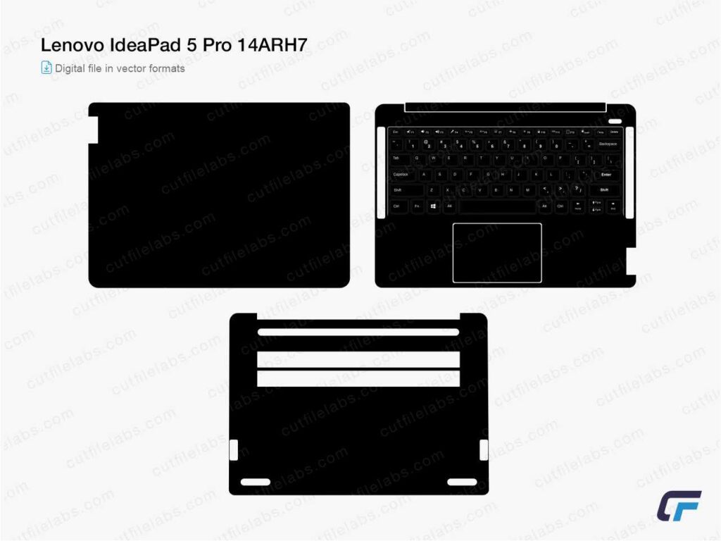 Lenovo IdeaPad 5 Pro 14ARH7 Cut File Template