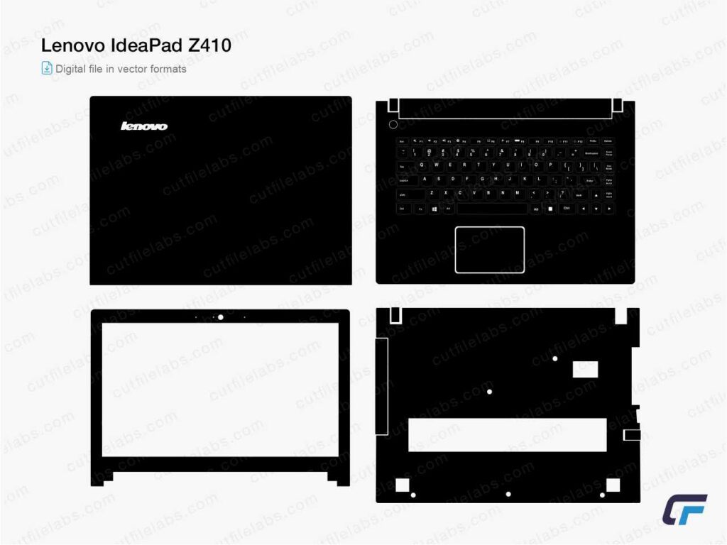 Lenovo IdeaPad Z410 Cut File Template