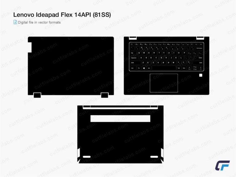 Lenovo Ideapad Flex 14API (81SS) Cut File Template