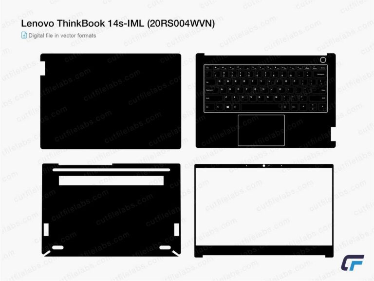 Lenovo ThinkBook 14s-IML (20RS004WVN) (2020) Cut File Template