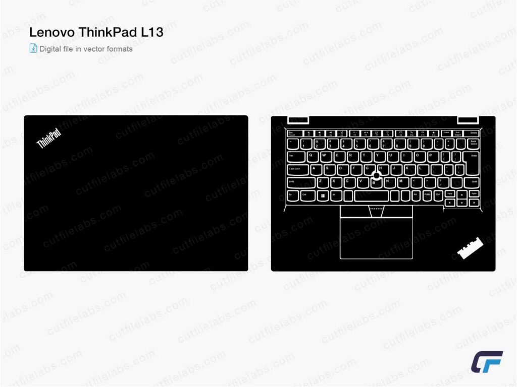 Lenovo ThinkPad L13 (2020) Cut File Template