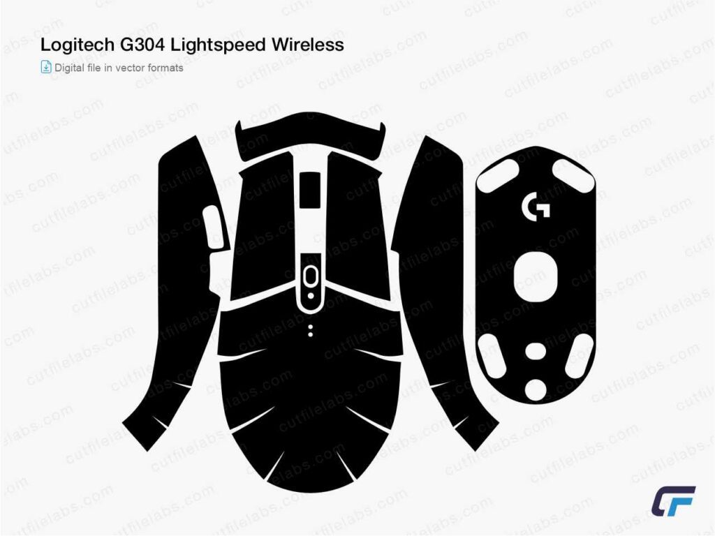 Logitech G304 Lightspeed Wireless (2020) Cut File Template