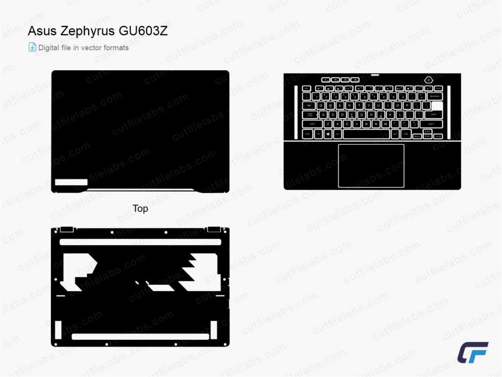 Asus Zephyrus GU603Z Cut File Template