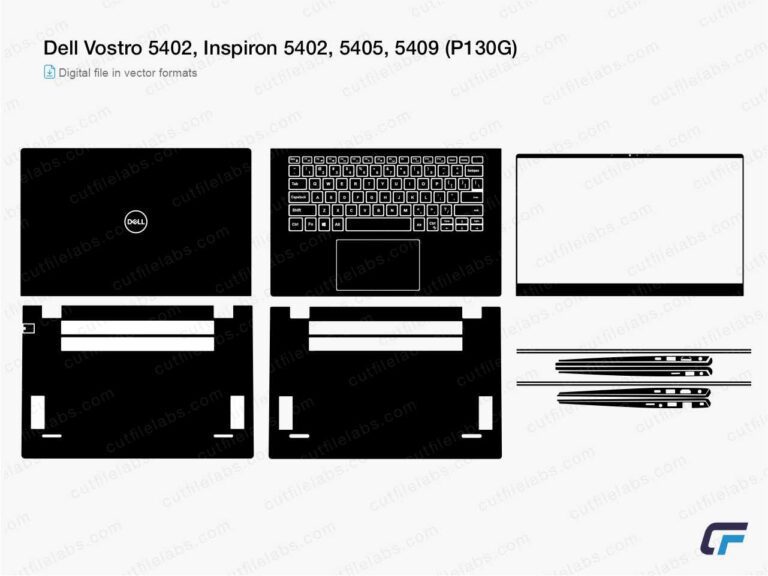 Dell Vostro 5402, Inspiron 5402, 5405, 5409 (P130G) Cut File Template