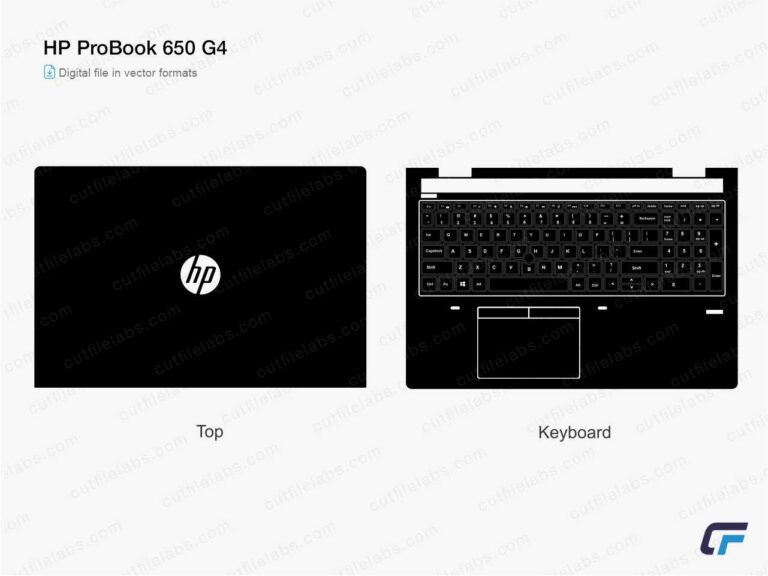 HP ProBook 650 G4 (2018) Cut File Template
