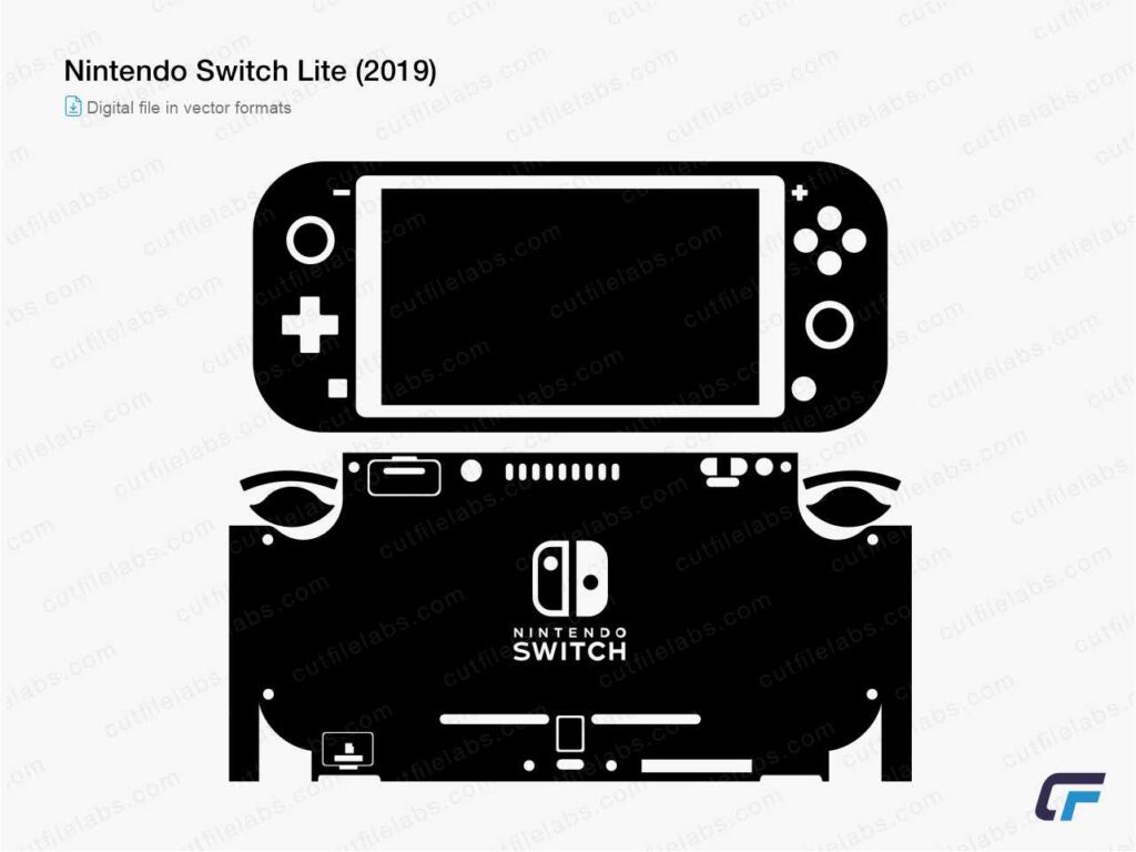 Nintendo Switch Lite (2019) Cut File Template