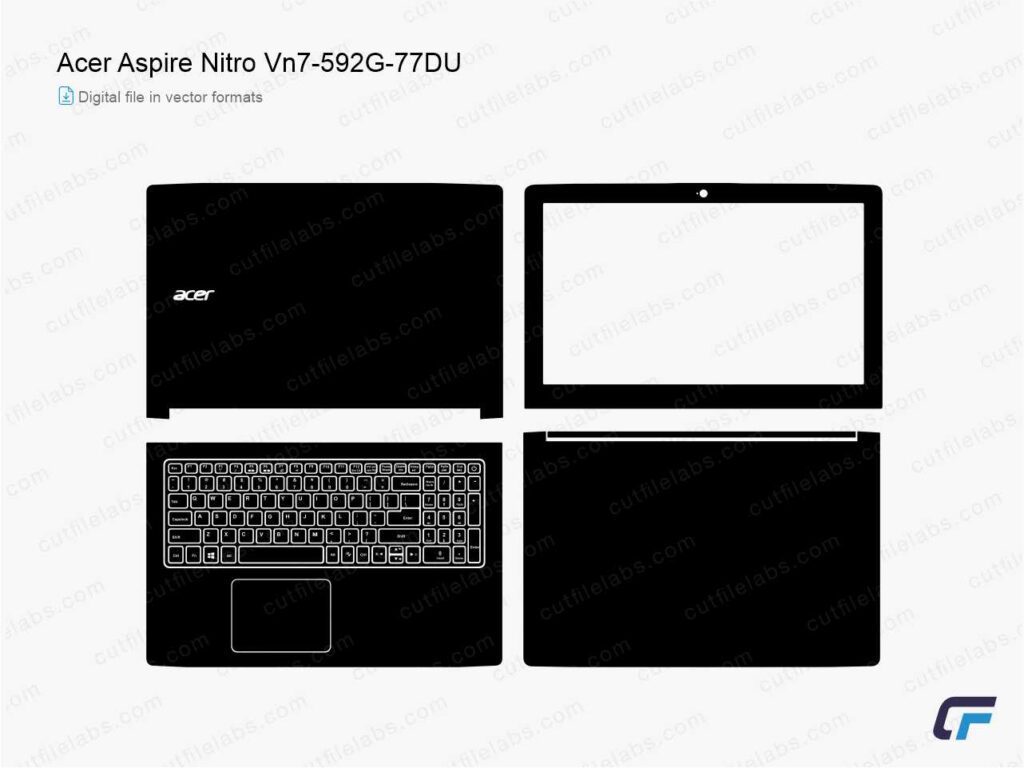 Acer Aspire Nitro VN7-592G-77DU (2015) Cut File Template