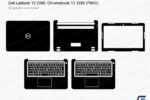 Dell Latitude 13 3380; Chromebook 13 3380 (P80G) Cut File Template