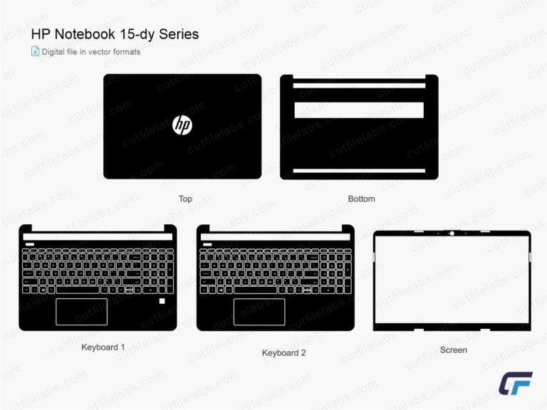 HP NoteBook 15-dy Series (2021) Cut File Template