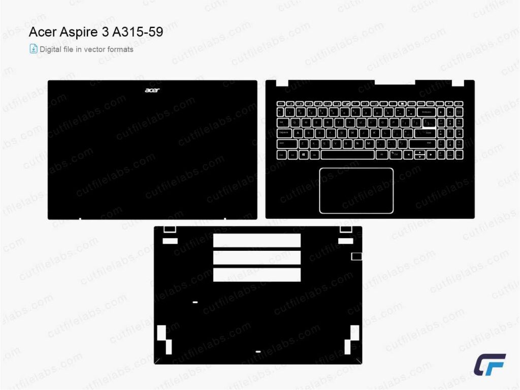 Acer Aspire 3 A315-59 (2022) Cut File Template