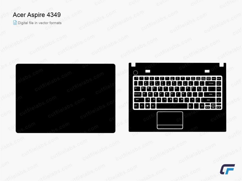 Acer Aspire 4349 (2011) Cut File Template