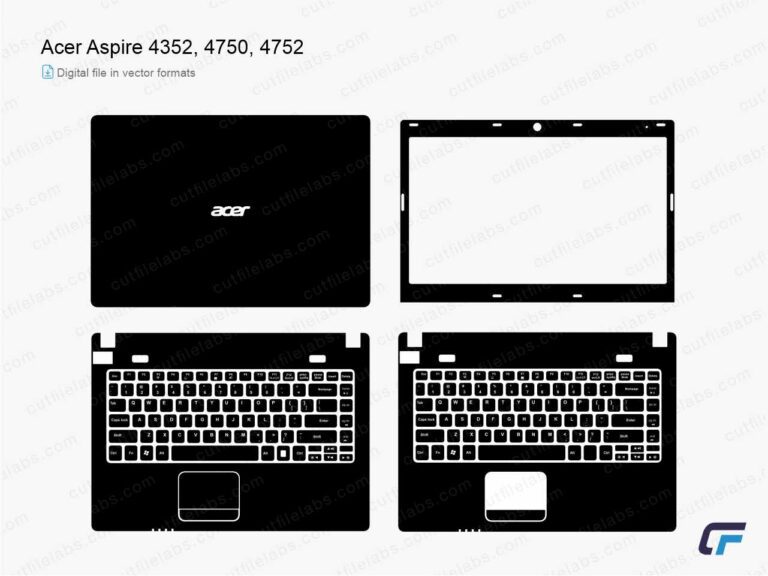 Acer Aspire 4352, 4750, 4752 (2011) Cut File Template