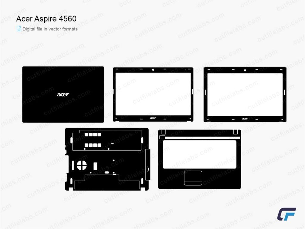 Acer Aspire 4560 (2011) Cut File Template