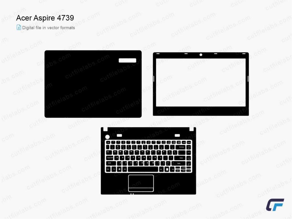 Acer Aspire 4739 (2011) Cut File Template