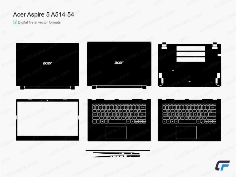 Acer Aspire 5 A514-54 (2020) Cut File Template