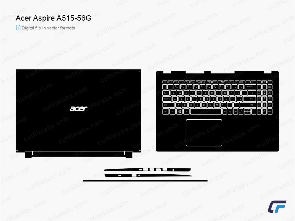Acer Aspire A515-56 (2021) Cut File Template